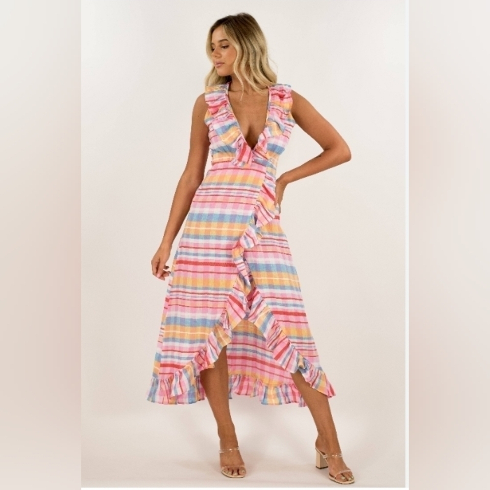 Never a wallflower wrap dress